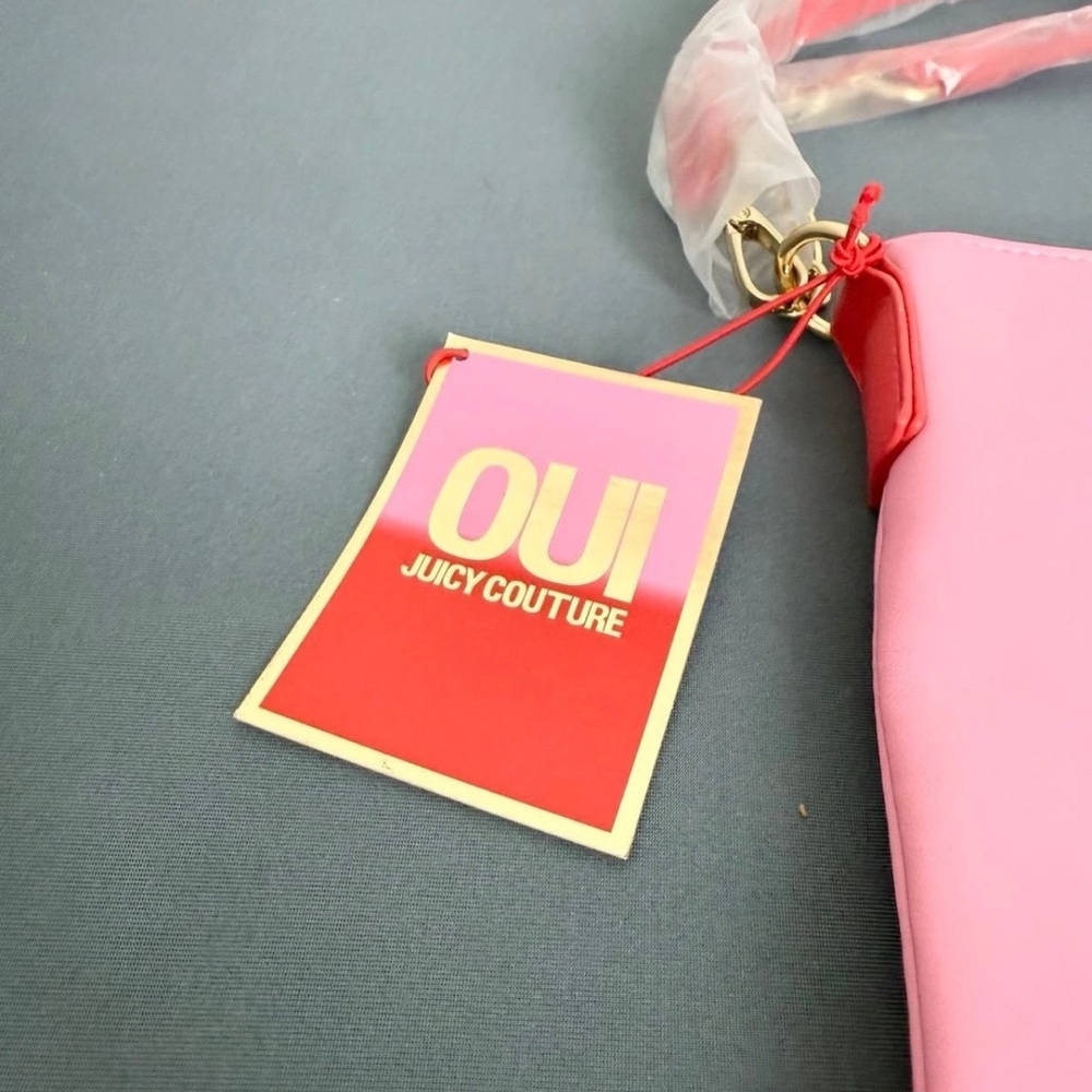 NWT Juicy Couture Pink and Orange Shoulder Bag - Picture 7 of 10